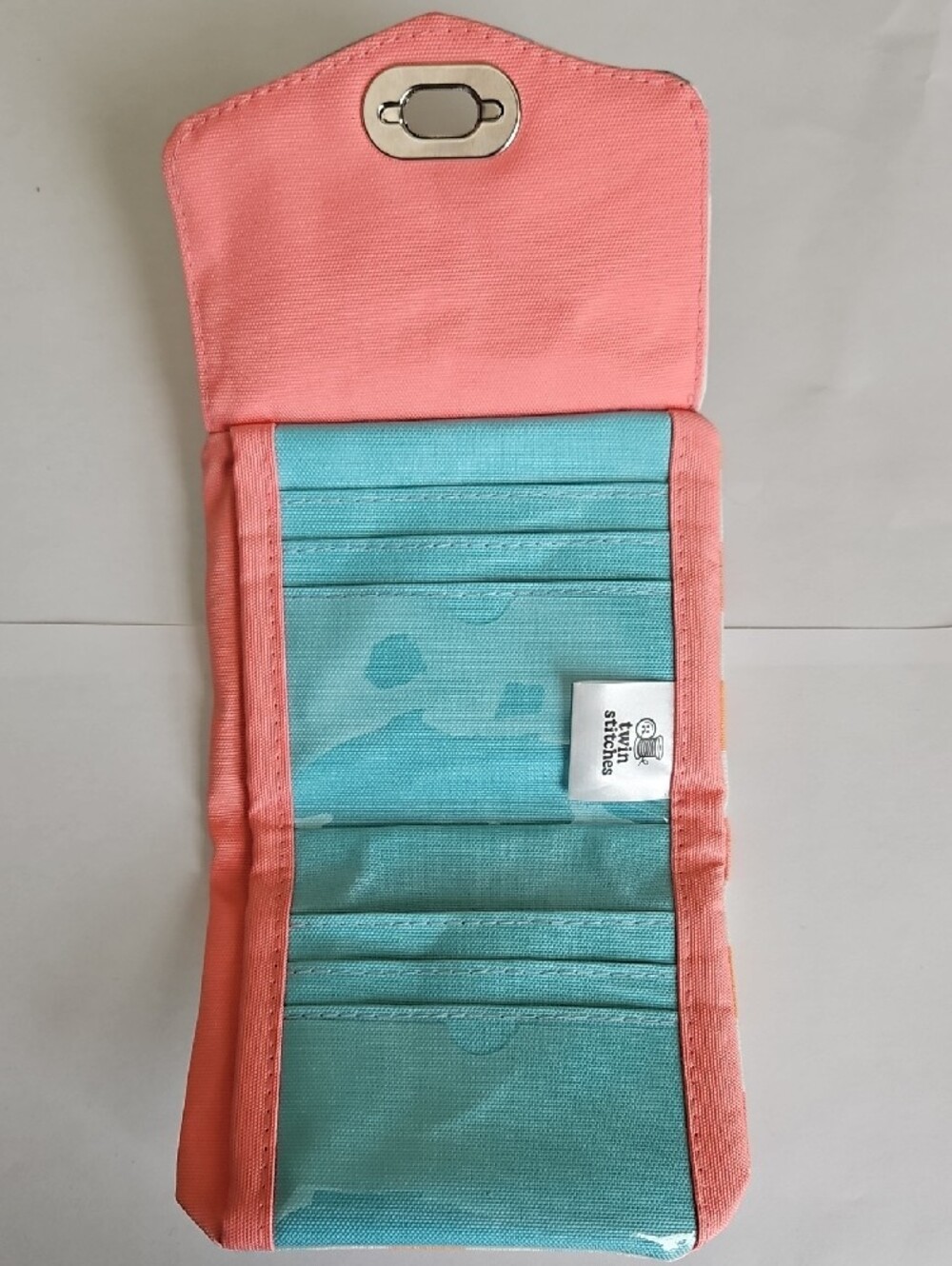 Checkerboard Canvas Wallet - Multi Color - Picture 2 of 3